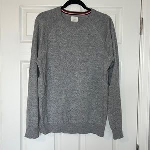 H&M Gray Crewneck Sweater 100% Cotton Size Medium